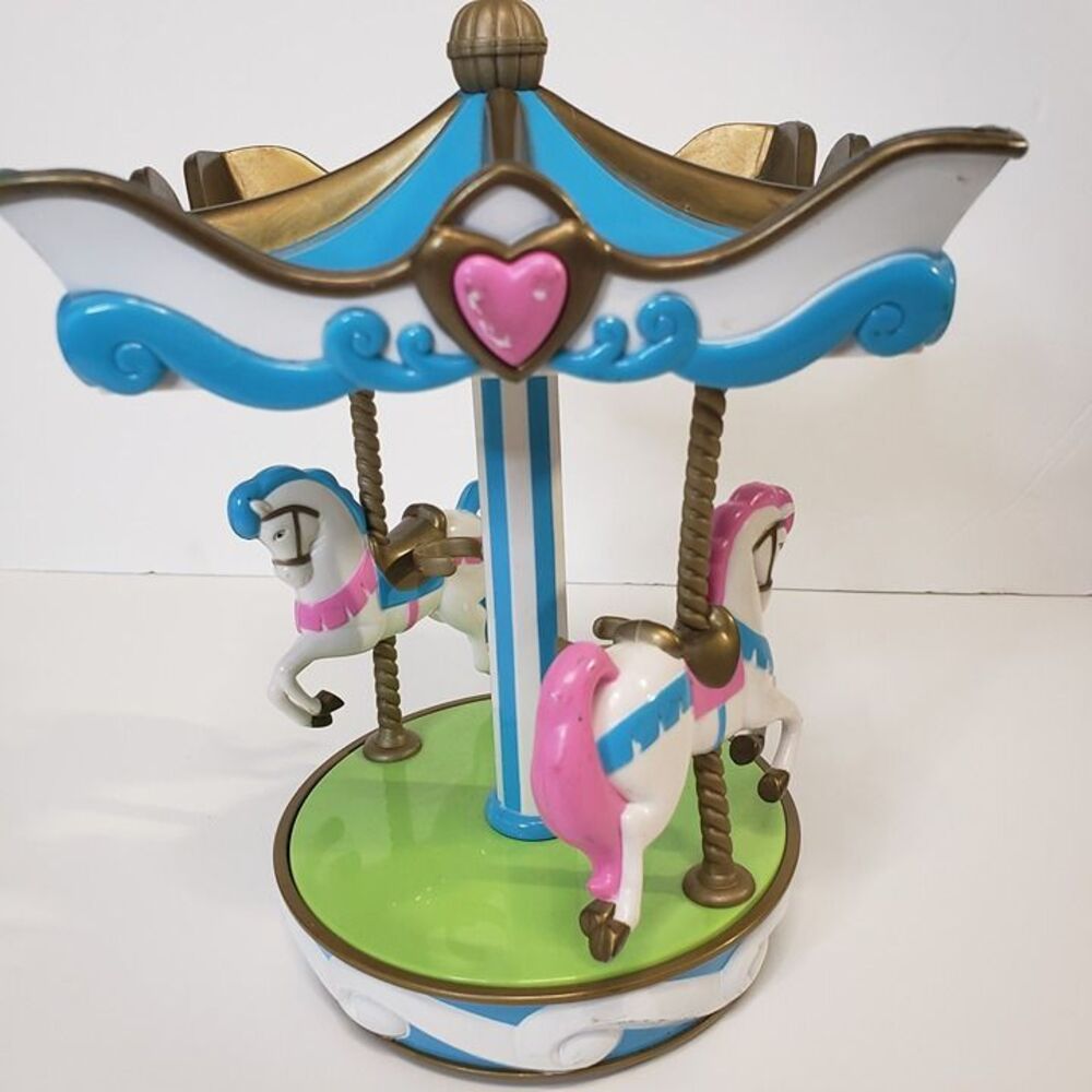 Disney Sleeping Beauty Blue Spinning Doll Carousel Toy Playset